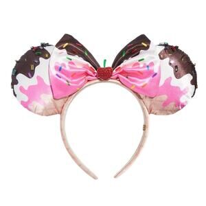 Baublebar Disney Minnie Mouse Ice Cream Ears Headband- NWT